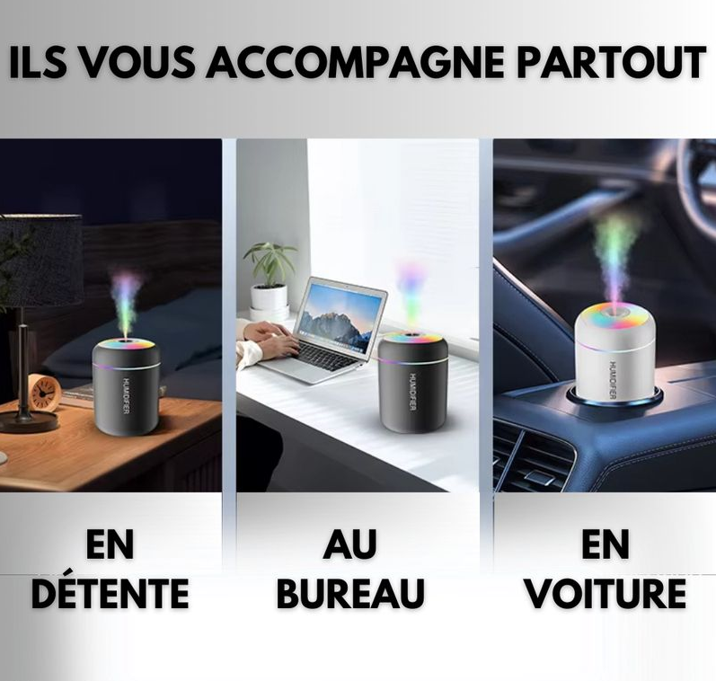 USB zvlhčovač vzduchu LED stolní rozprašovač chladné mlhy aroma difuzér čistička esenciálních olejů pro domácí ložnici 