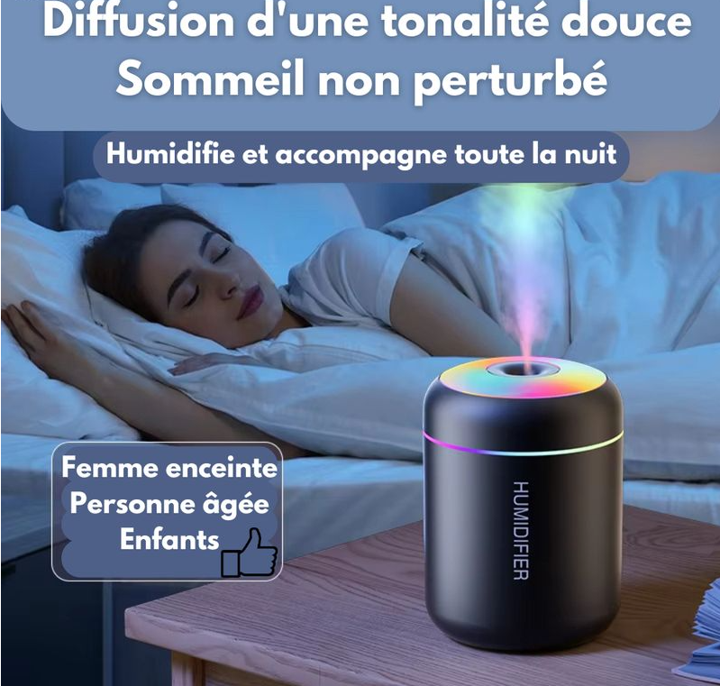 USB zvlhčovač vzduchu LED stolní rozprašovač chladné mlhy aroma difuzér čistička esenciálních olejů pro domácí ložnici 